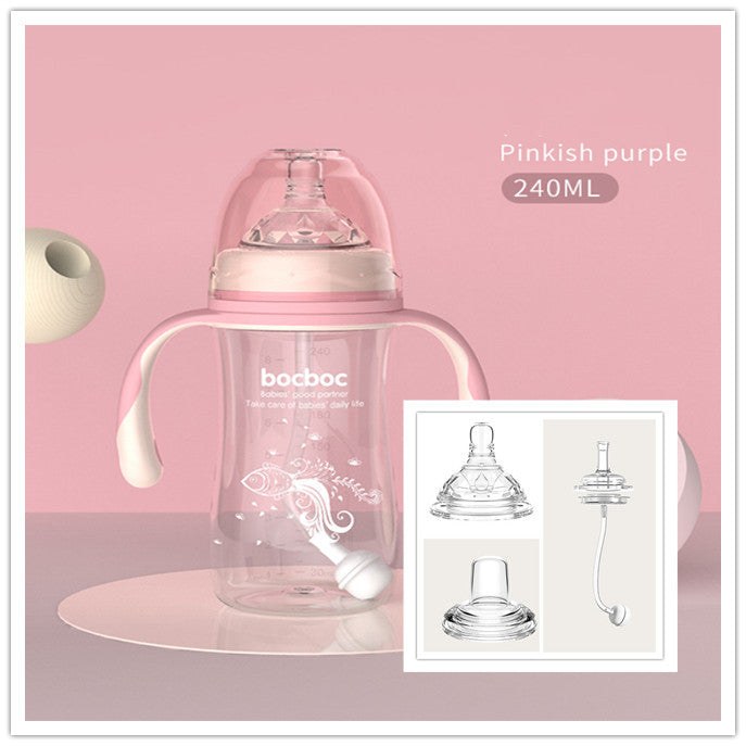 Newborn Baby Bottle Wide Caliber PP Baby Bottle