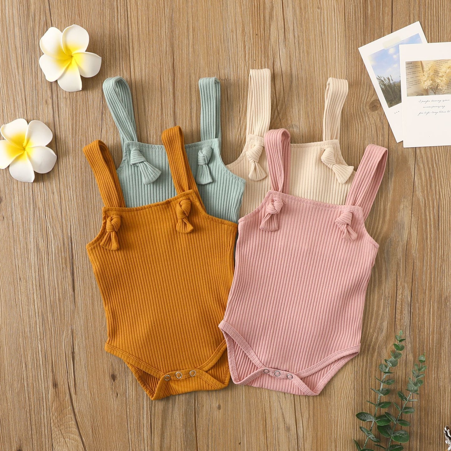 Baby's Cotton Pit Strap Small Romper